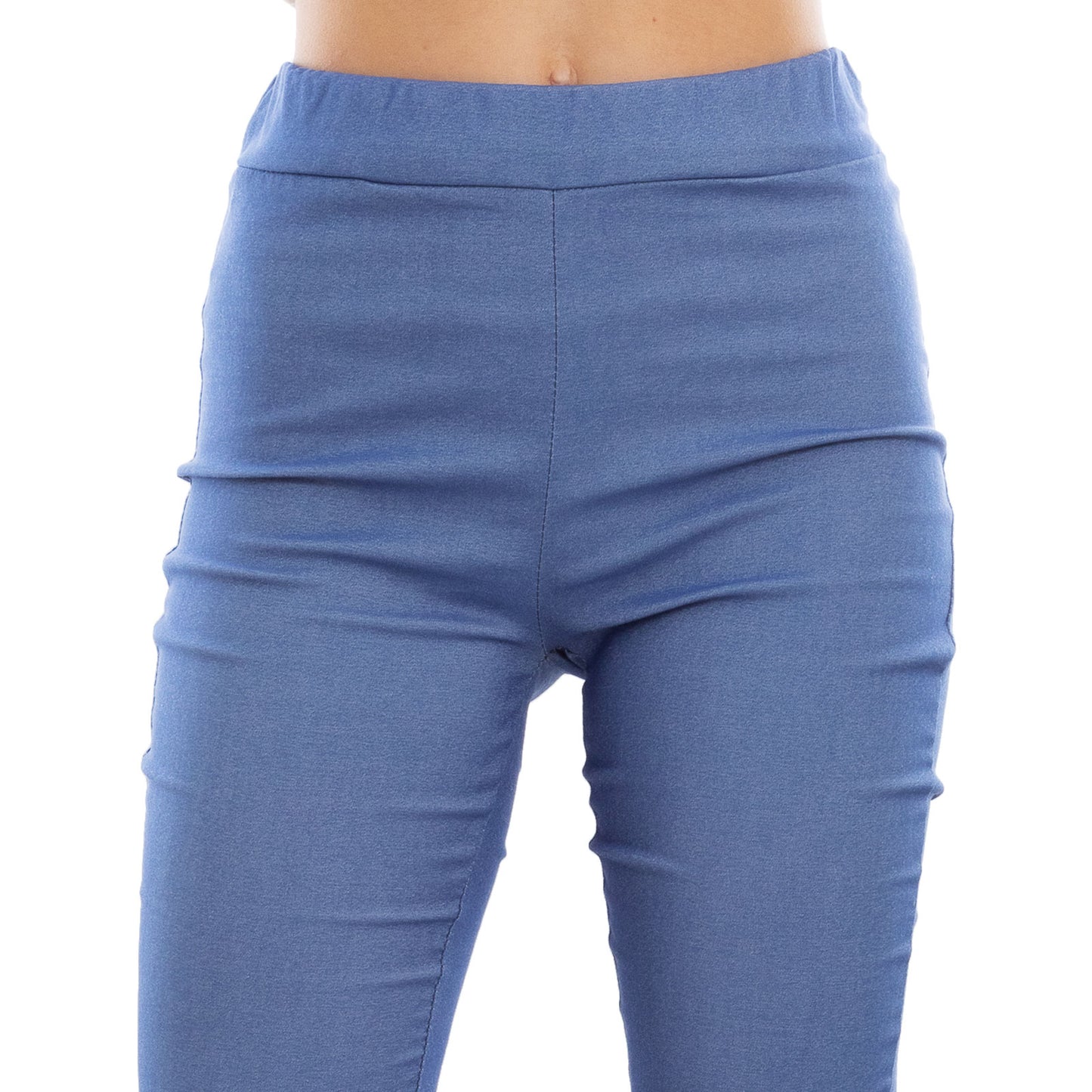 toocool leggings donna elasticizzati effetto jeans pantaloni zampa elefante campana flare toocool ms 3715 blu s
