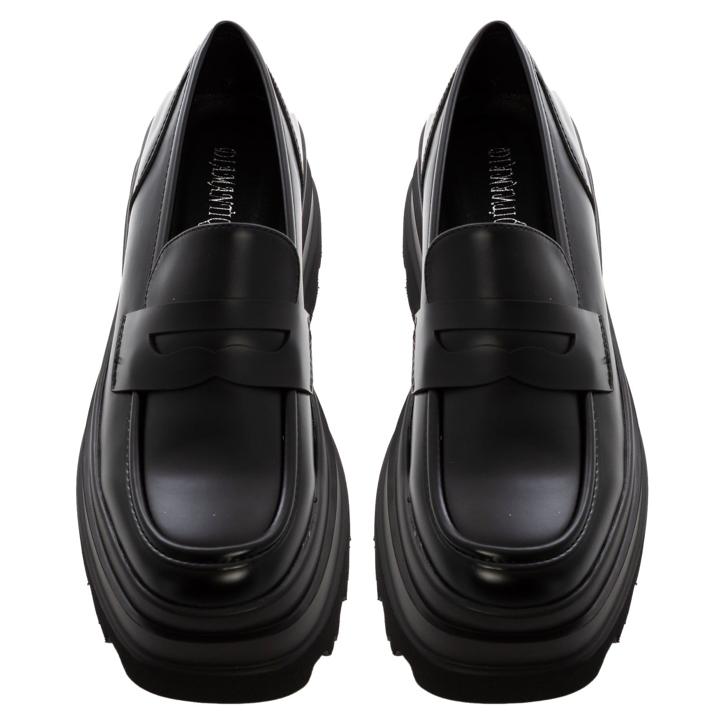 toocool mocassini flatform donna pelle sintetica scarpe chunky suola carrarmato alta loafer platform slip on toocool yl257 nero 36