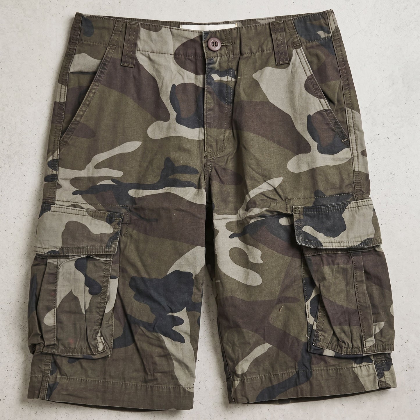 toocool pantaloncini cargo uomo camouflage militare bermuda cotone tasconi laterali outdoor tempo libero toocool lb832 mimetico verde 54