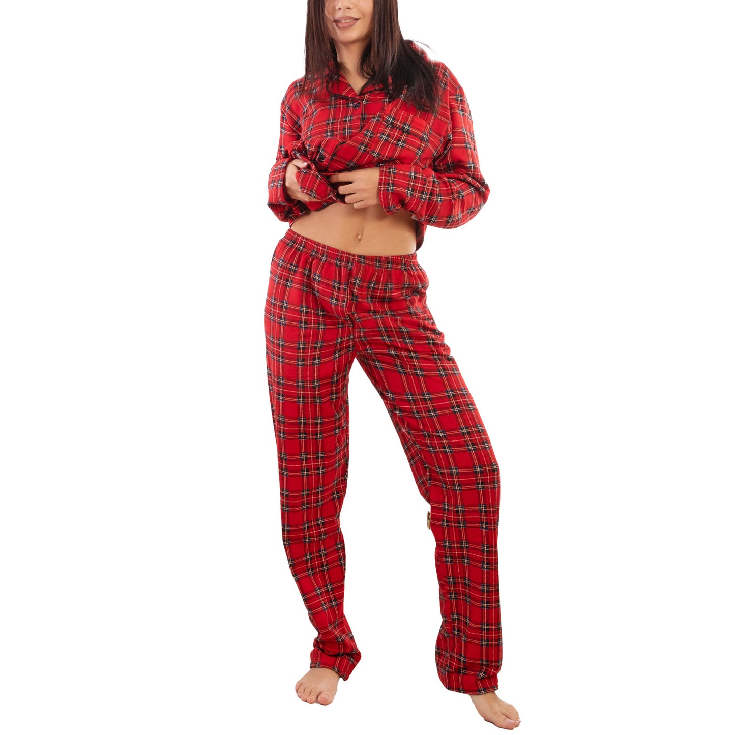 immagine-6-toocool-pigiama-invernale-scozzese-plaid-natalizio-bj6053