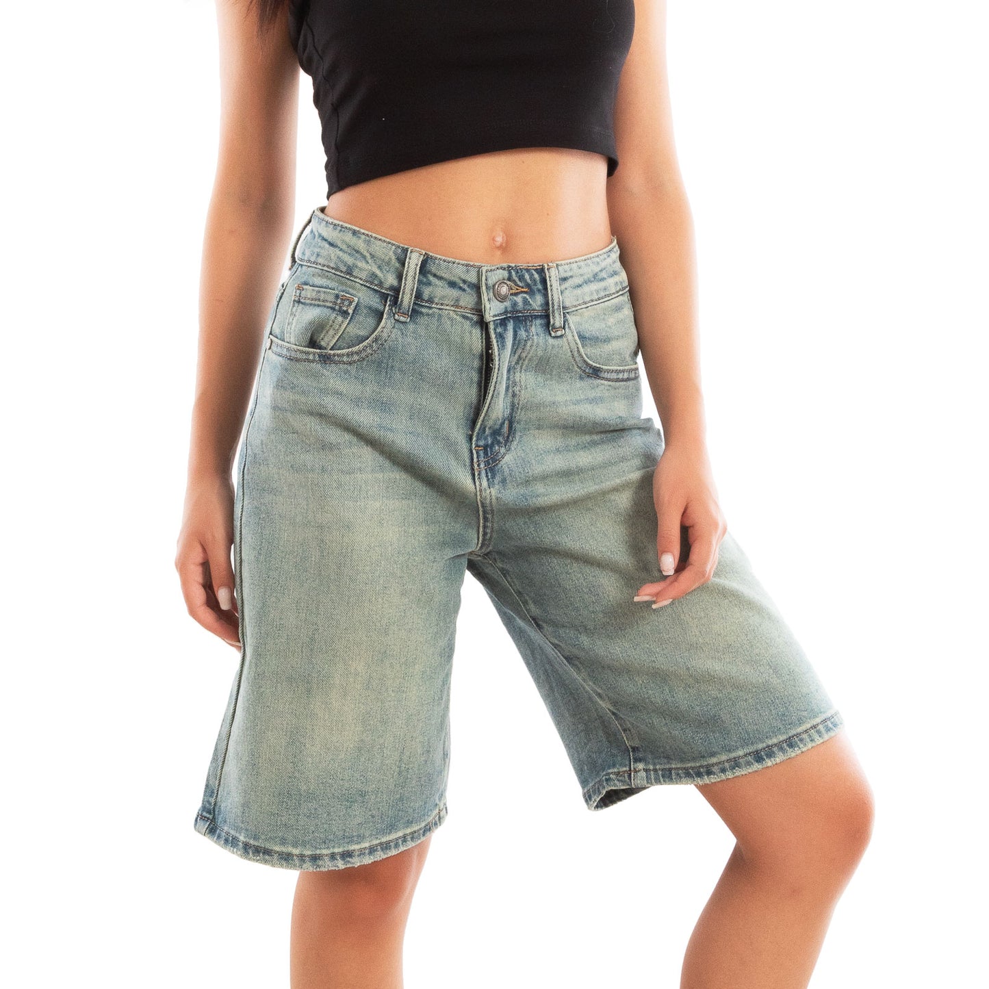 toocool bermuda donna jeans al ginocchio pantaloncini ca2270