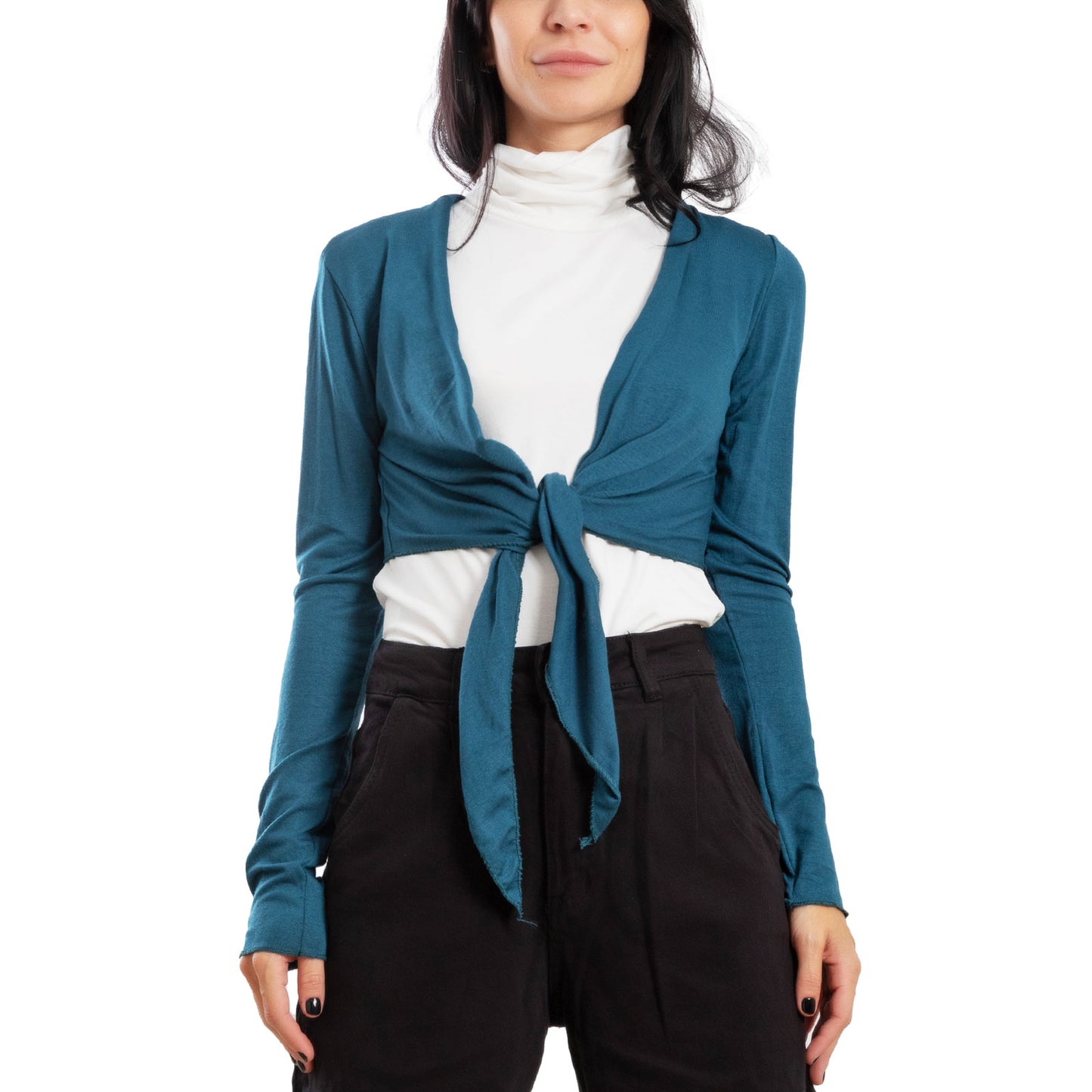 immagine-7-toocool-coprispalle-bolero-cardigan-maniche-lunghe-nodo-vb-131