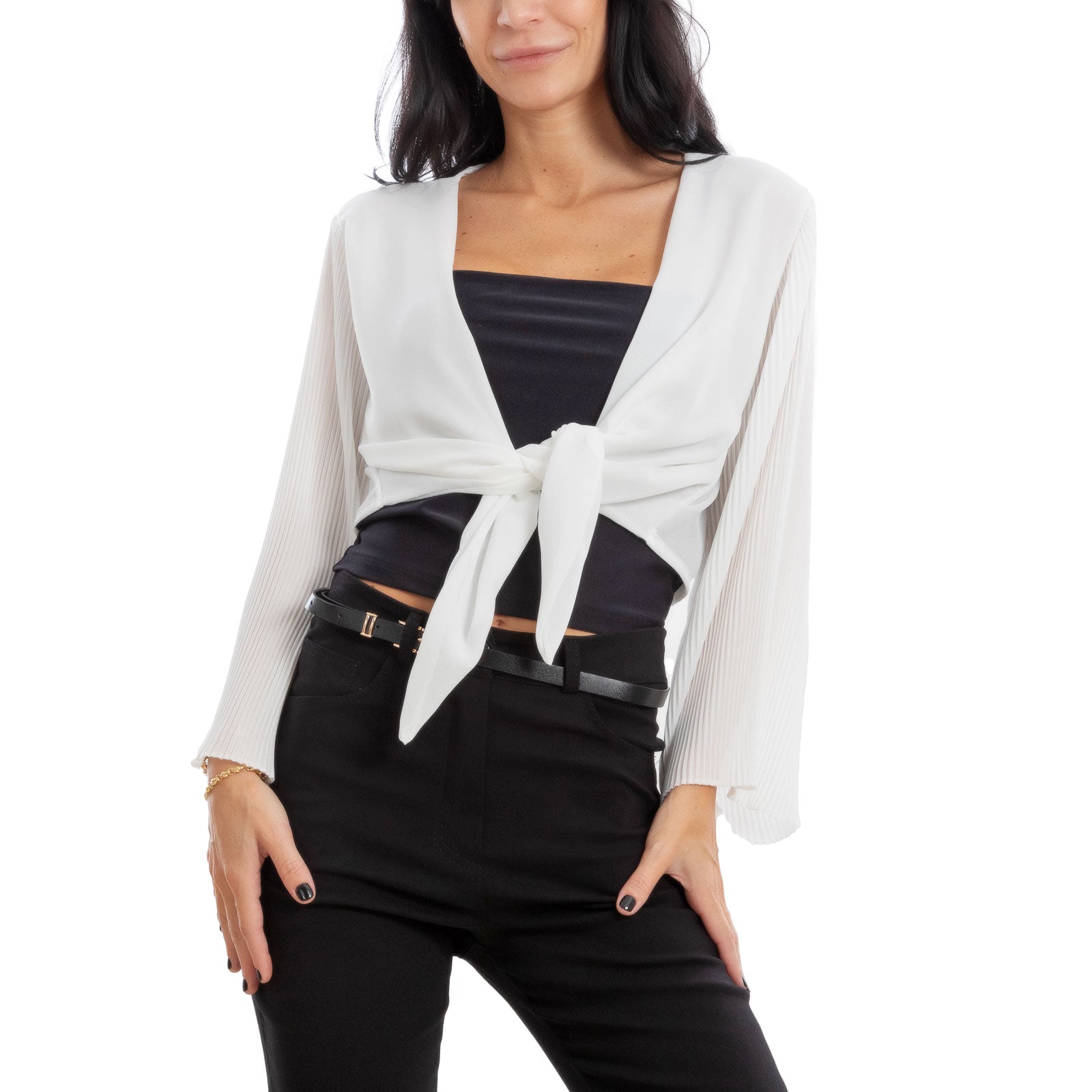 immagine-7-toocool-coprispalle-bolero-cardigan-maniche-lunghe-nodo-vi-8891