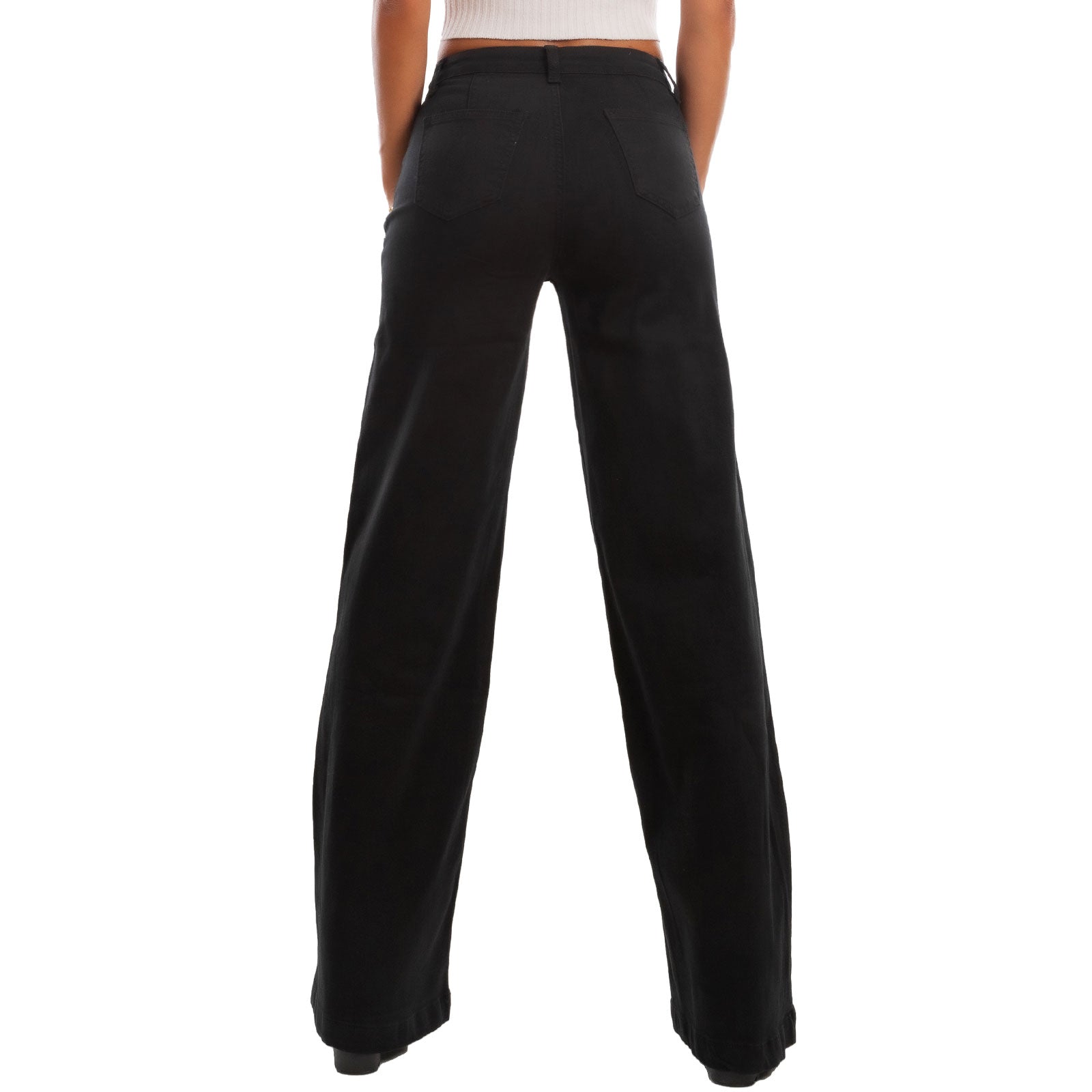 toocool jeans donna palazzo vita alta baggy denim colorati fx1219