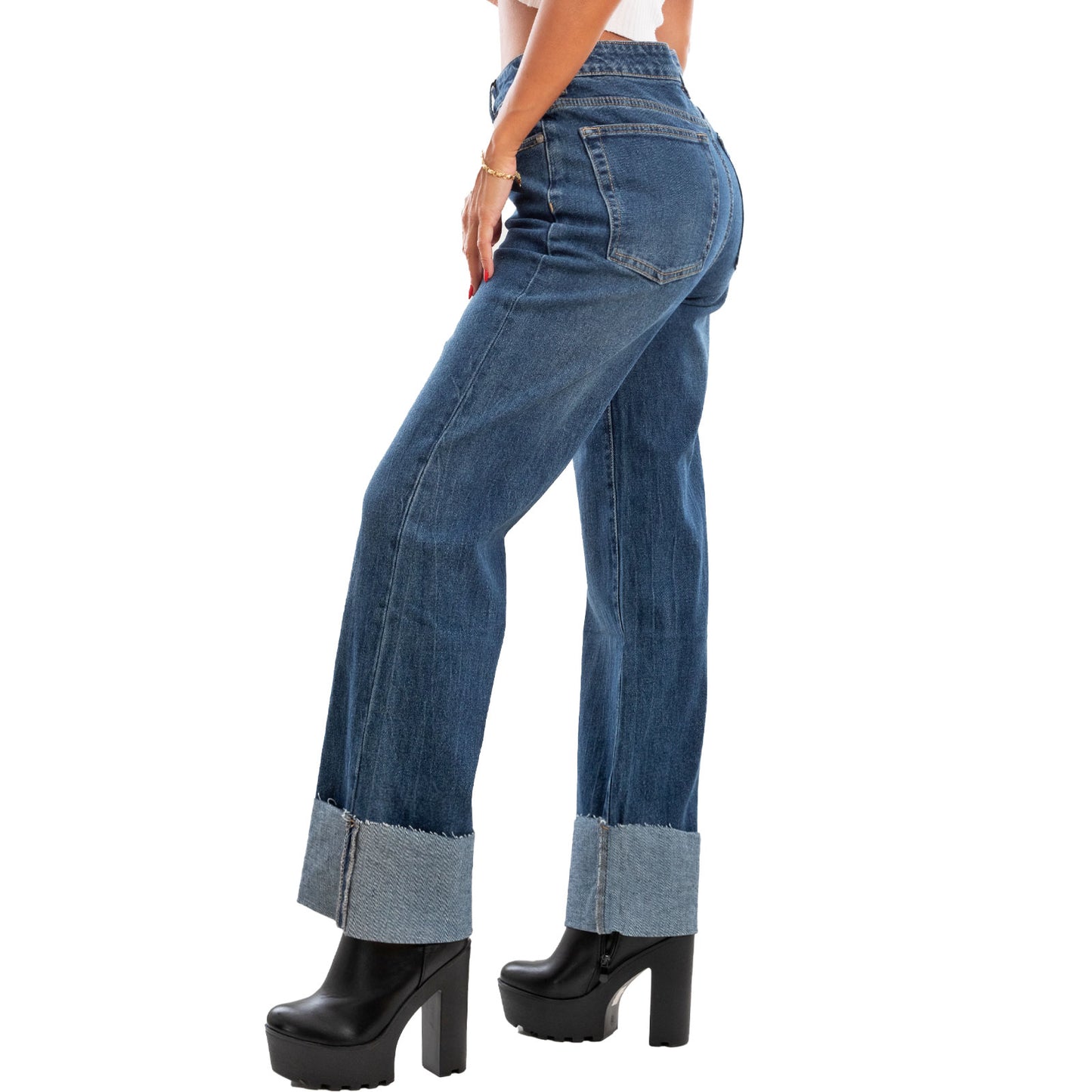 immagine-7-toocool-jeans-risvolto-vita-alta-boyfriend-baggy-rm2330