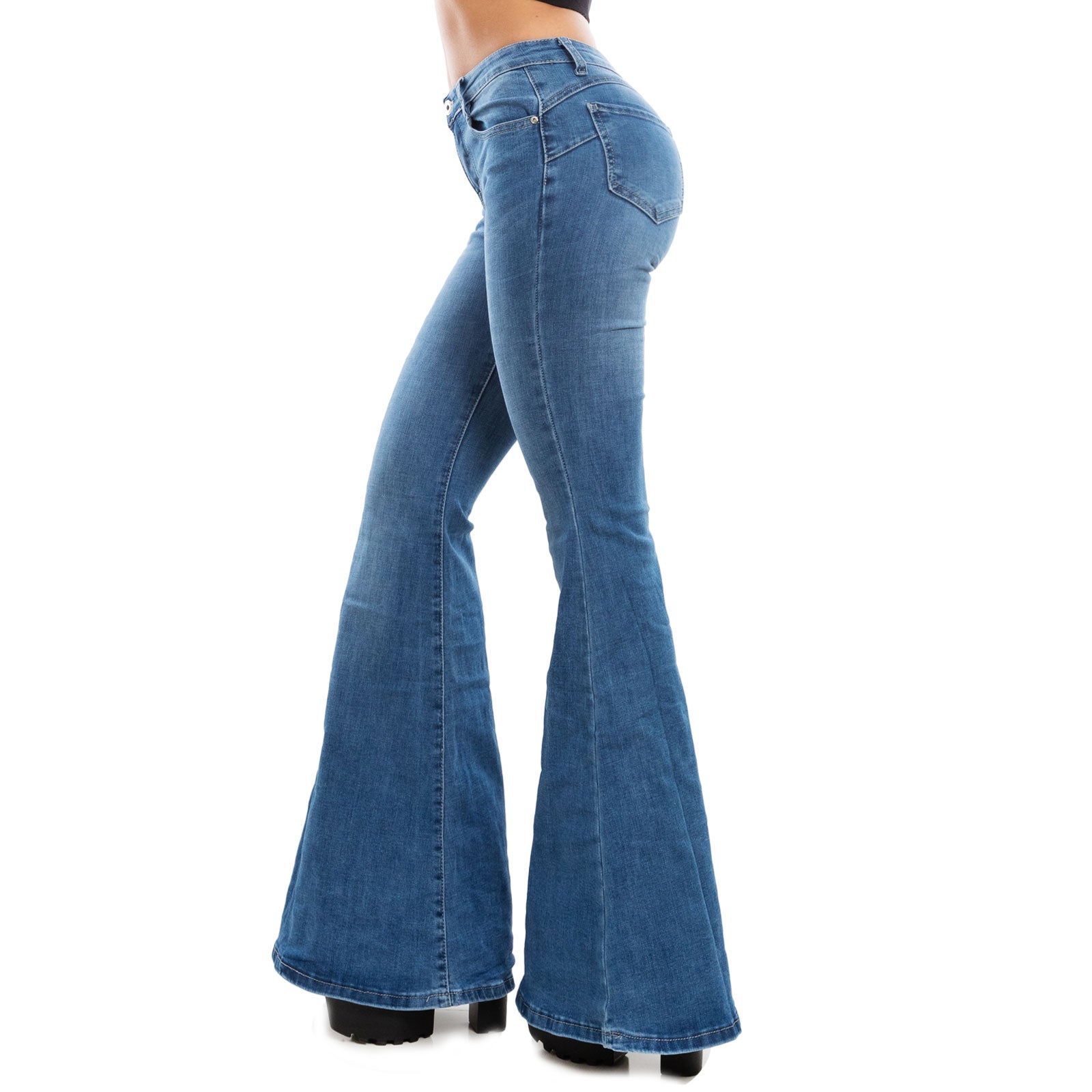 toocool jeans zampa elefante flare campana wt 835