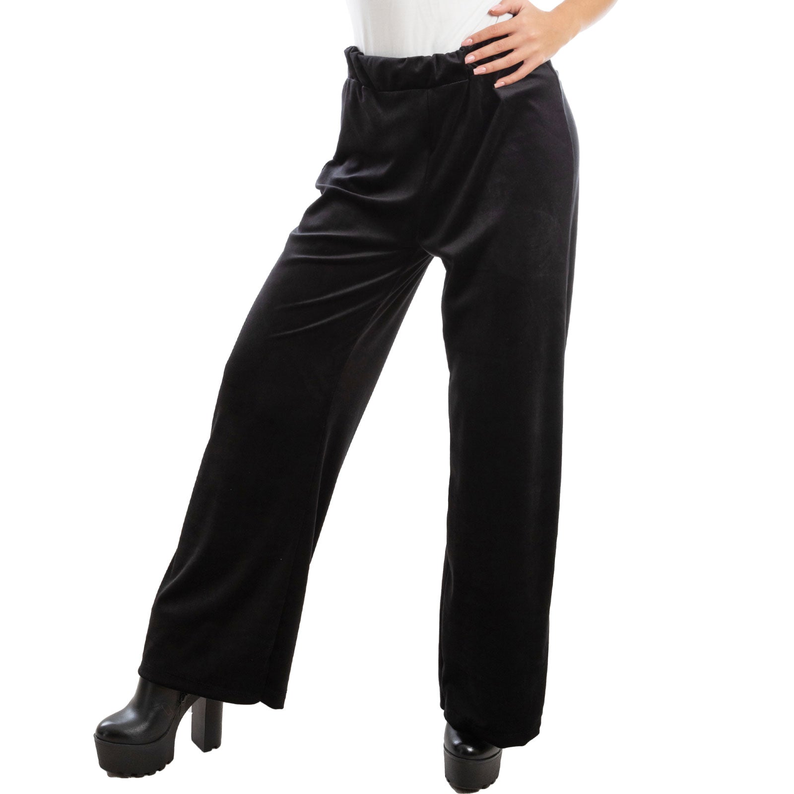 toocool pantaloni donna palazzo ciniglia velluto vi 5250