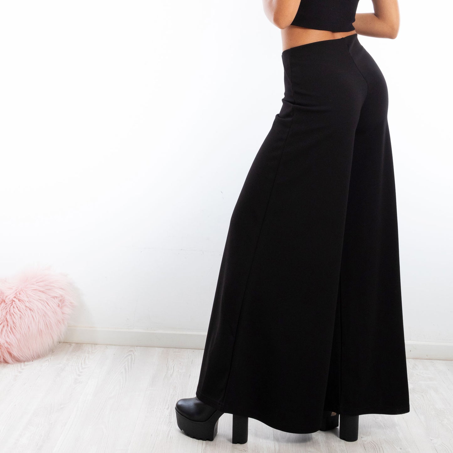 immagine-7-toocool-pantaloni-flare-eleganti-vita-alta-zampa-hm-5892