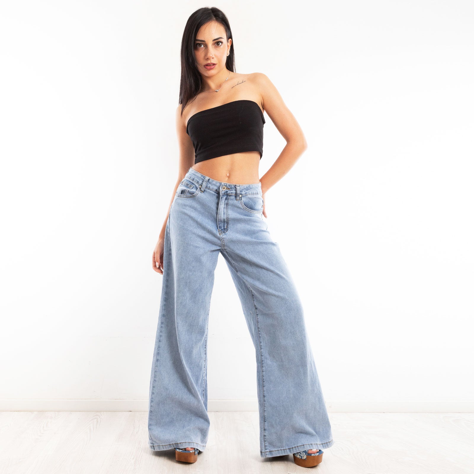 toocool stock 2 pezzi top donna senza maniche fascia estivo bustier vi 553