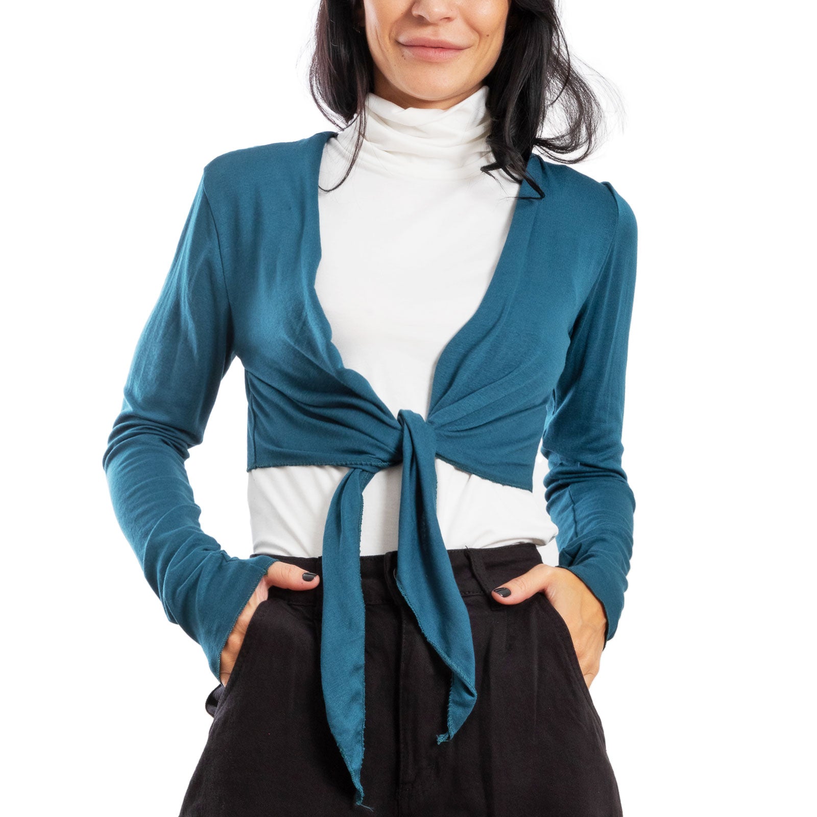 immagine-8-toocool-coprispalle-bolero-cardigan-maniche-lunghe-nodo-vb-131