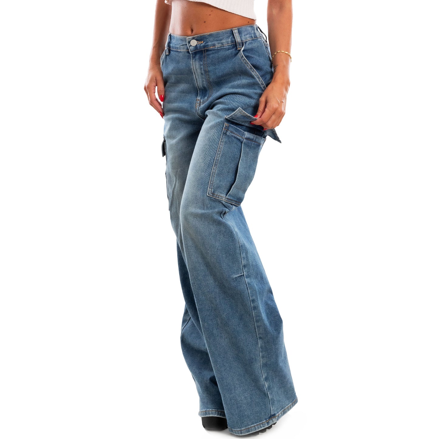 immagine-8-toocool-jeans-donna-cargo-palazzo-rm2313