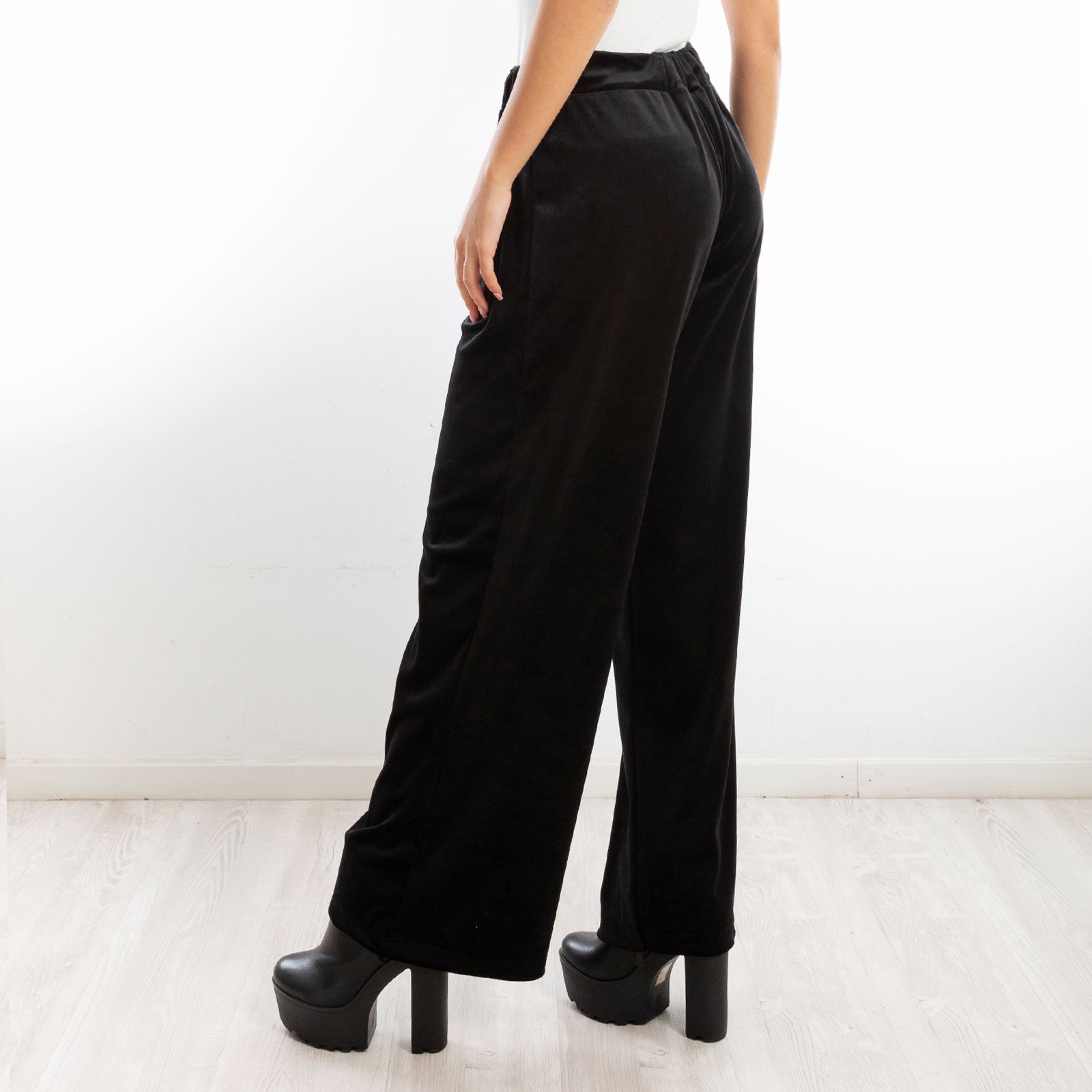 toocool pantaloni donna palazzo ciniglia velluto vi 5250