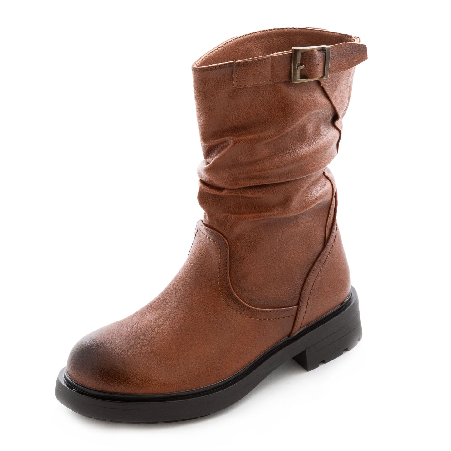 toocool biker boots stivali donna motociclista fibbie pelle sintetica g680