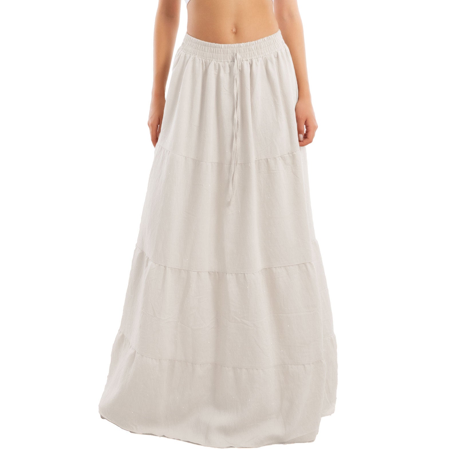 toocool gonna donna lunga leggera strass boho chic estiva balze yh78083