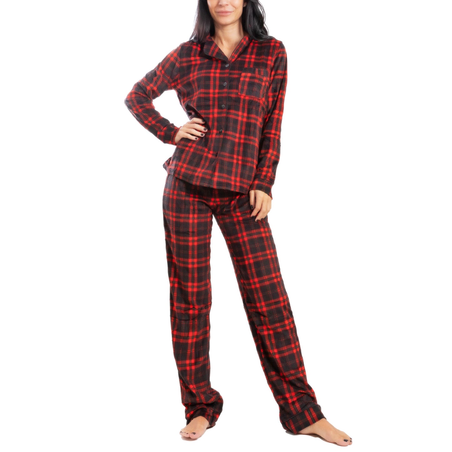 immagine-9-toocool-pigiama-invernale-scozzese-plaid-natalizio-bj6053