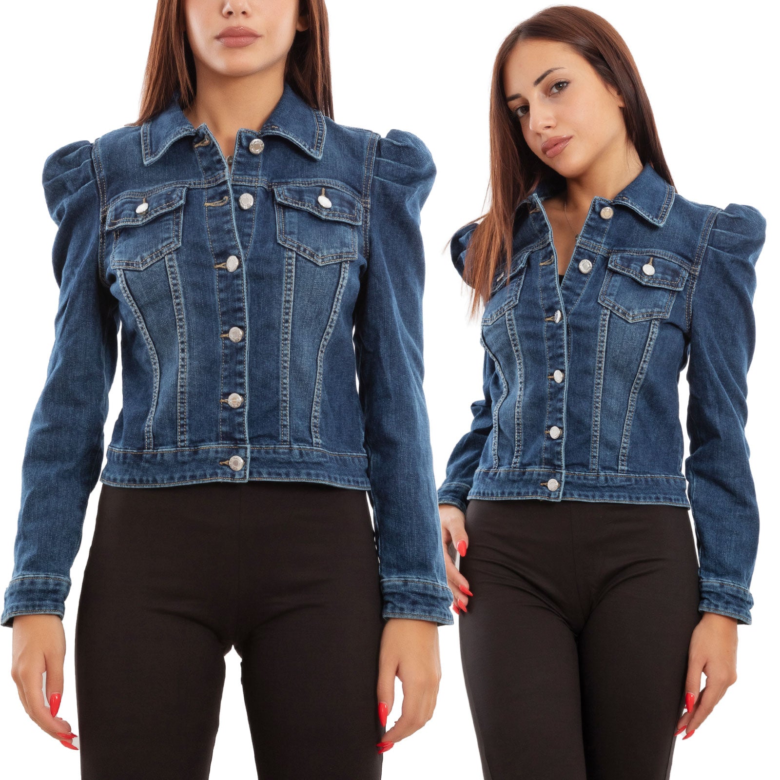 Giubbotto Denim Giubbino Di Jeans Donna Giacca Jeans Gas Donna