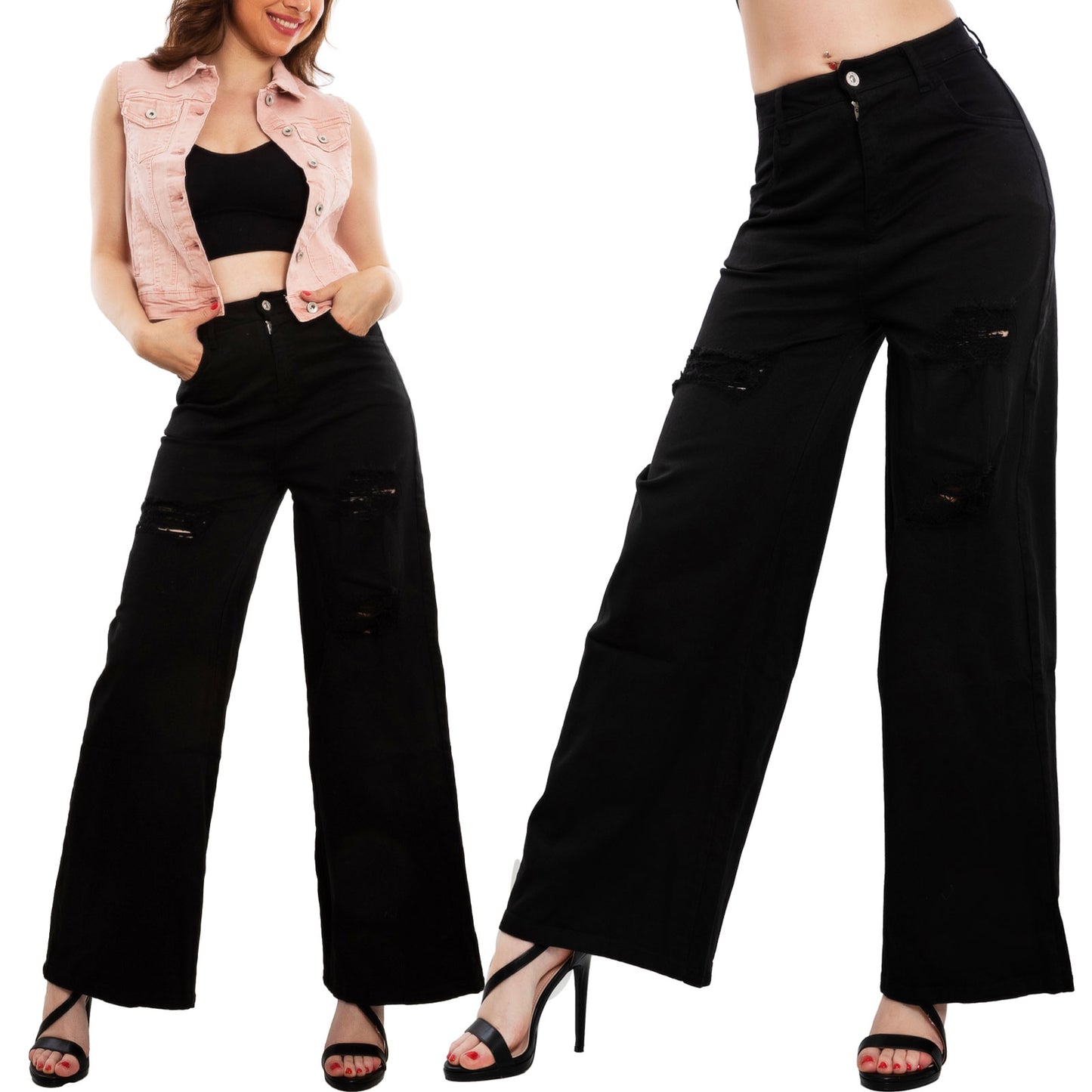 immagine-1-toocool-pantaloni-donna-flare-d028-3