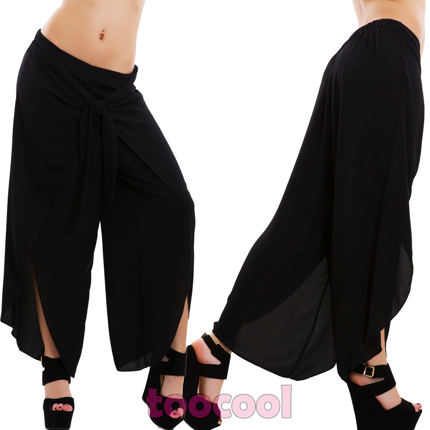immagine-10-toocool-pantaloni-donna-ampi-nodo-as-1245