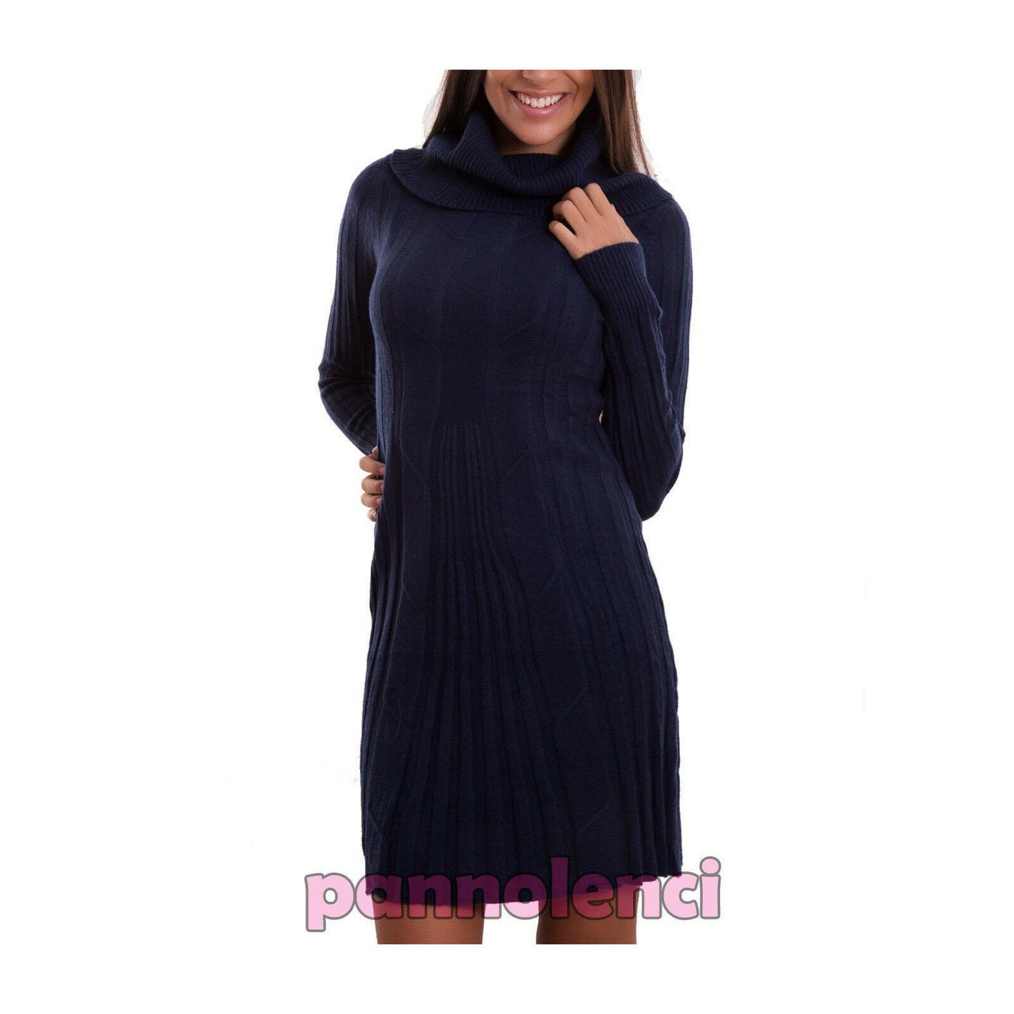 immagine-11-toocool-vestito-donna-miniabito-dolcevita-r3258
