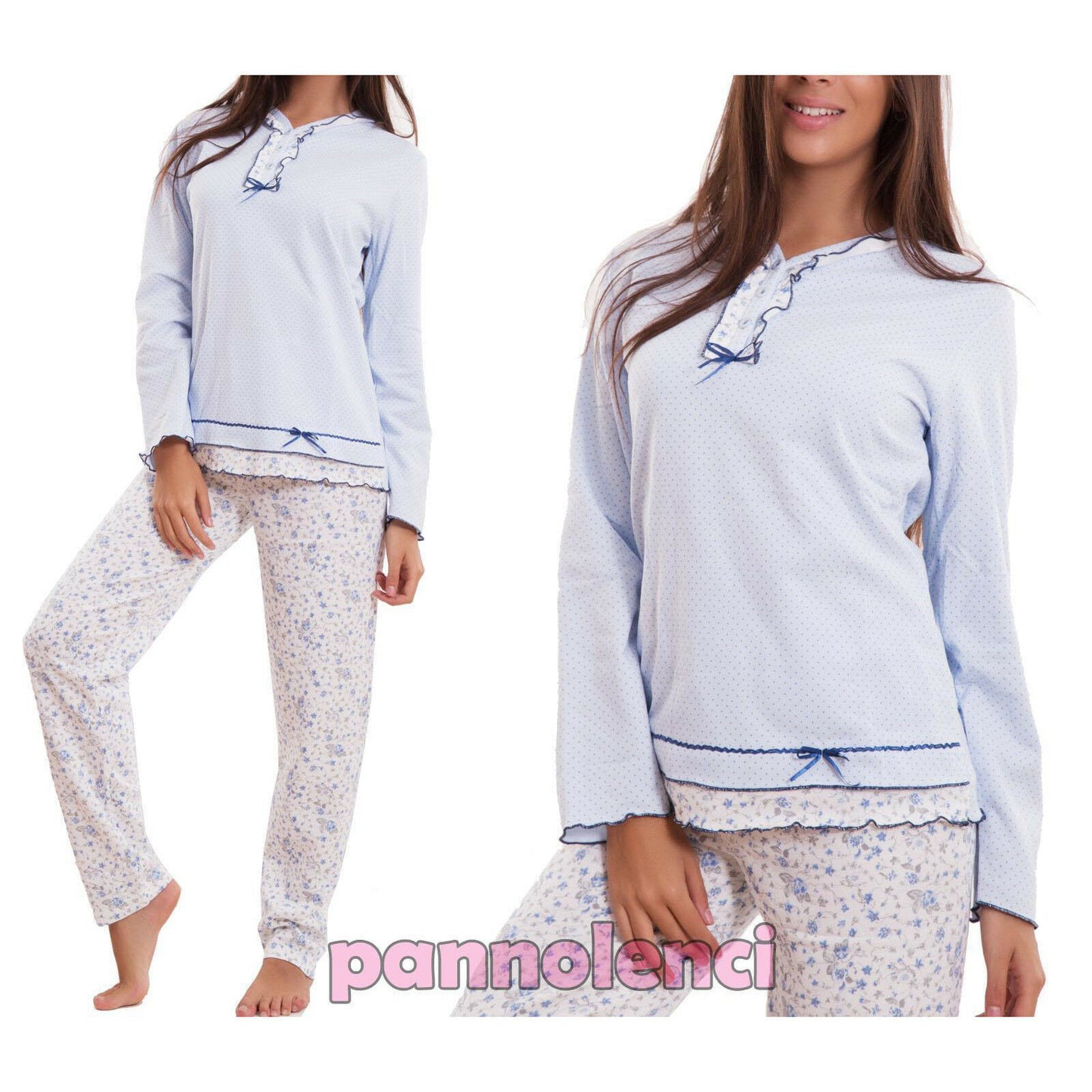 immagine-16-toocool-pigiama-donna-fiori-felpa-8222-mod