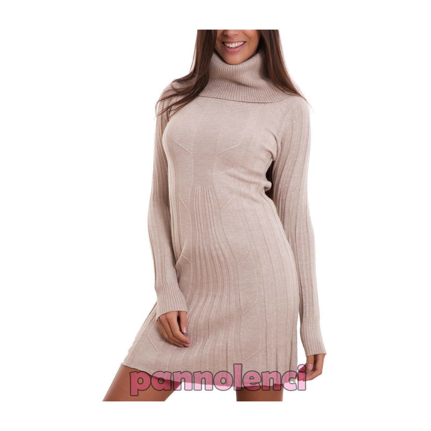 immagine-17-toocool-vestito-donna-miniabito-dolcevita-r3258