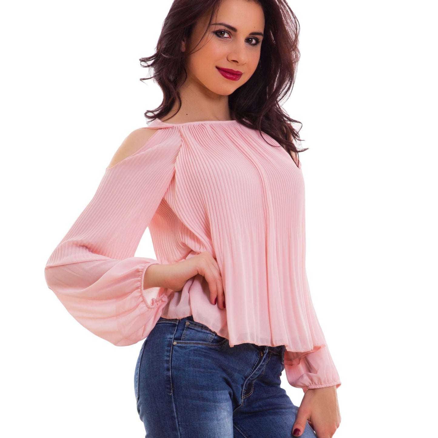 immagine-2-toocool-blusa-donna-velata-plissettata-as-1599
