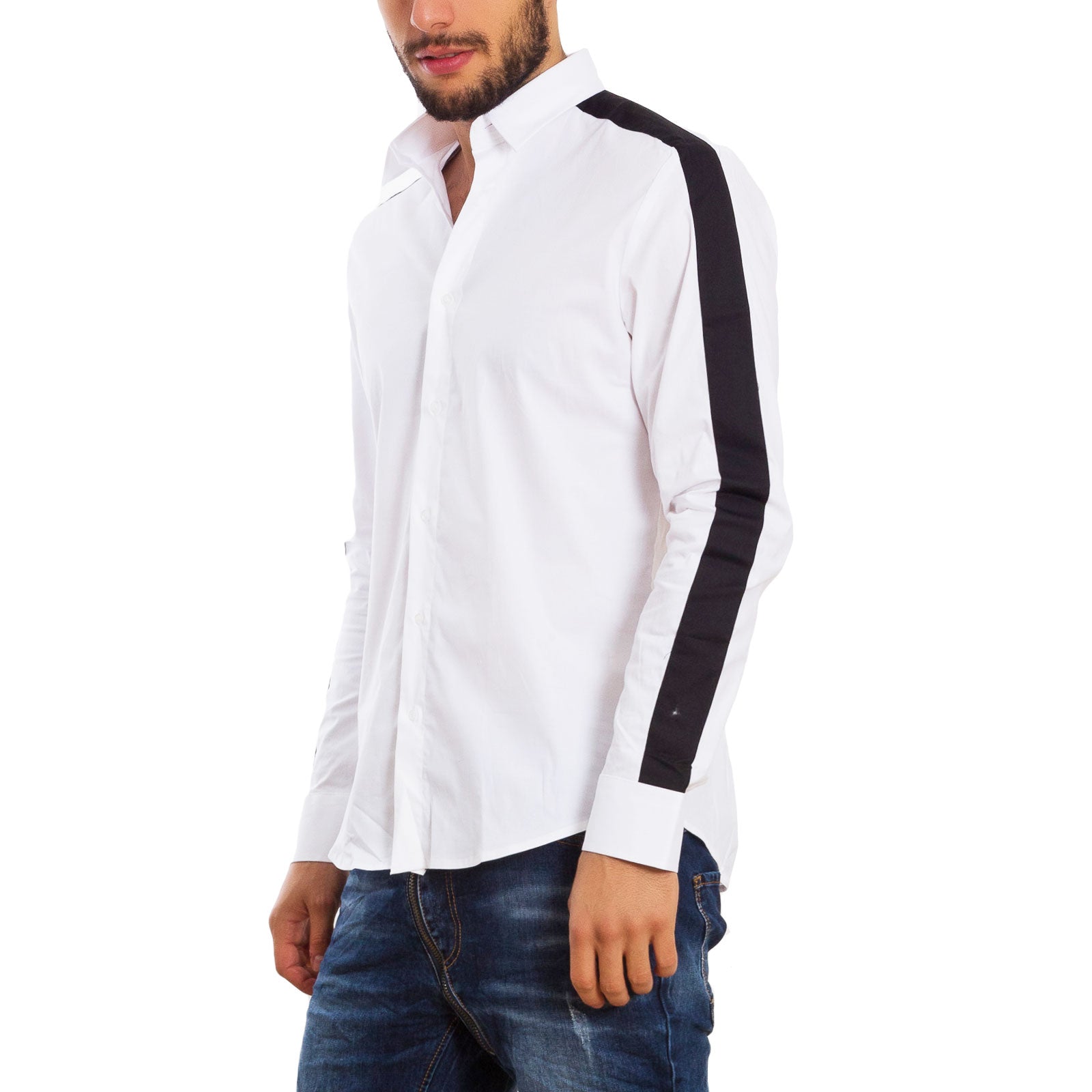 immagine-2-toocool-camicia-uomo-bicolore-elegante-cg-3030