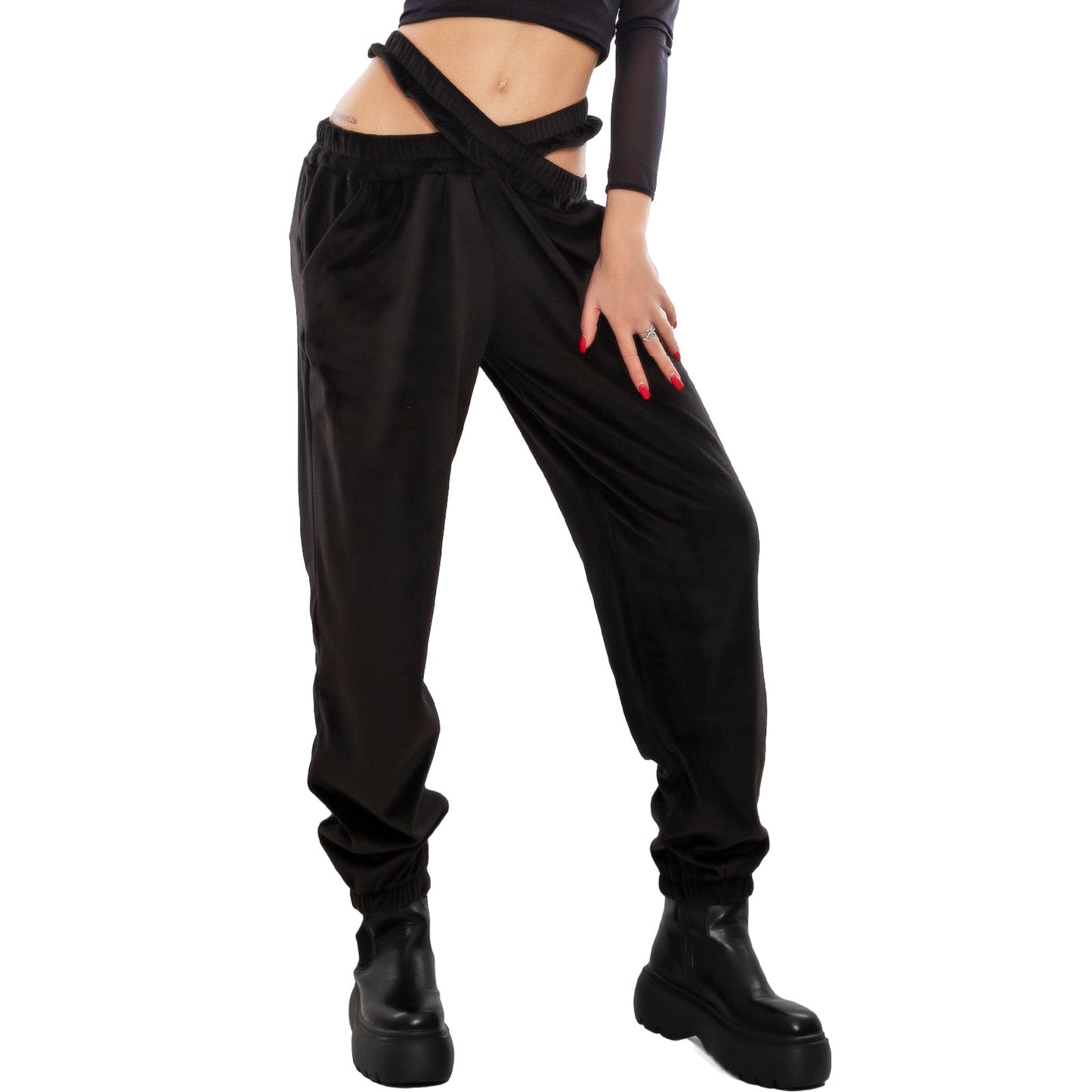 immagine-2-toocool-pantaloni-donna-jogger-velluto-fi-21157