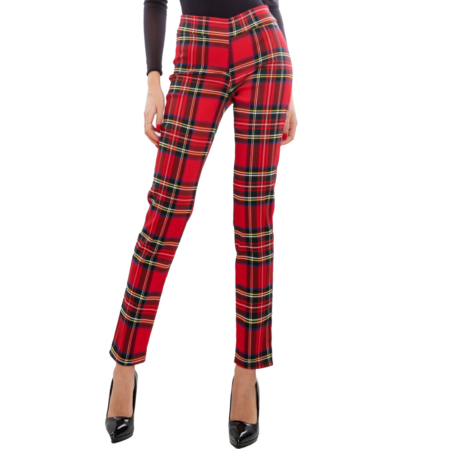 immagine-2-toocool-pantaloni-scozzesi-donna-fi-11017