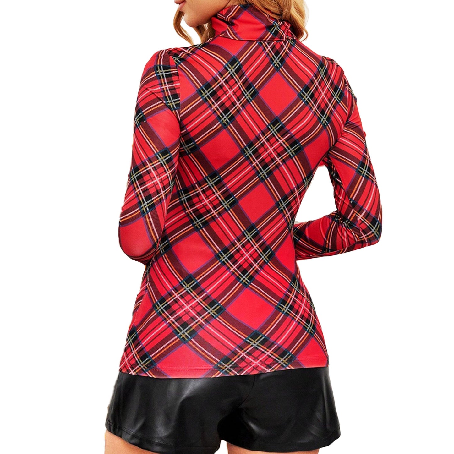 immagine-3-toocool-blusa-donna-maglia-plaid-scozzese-vb-1952