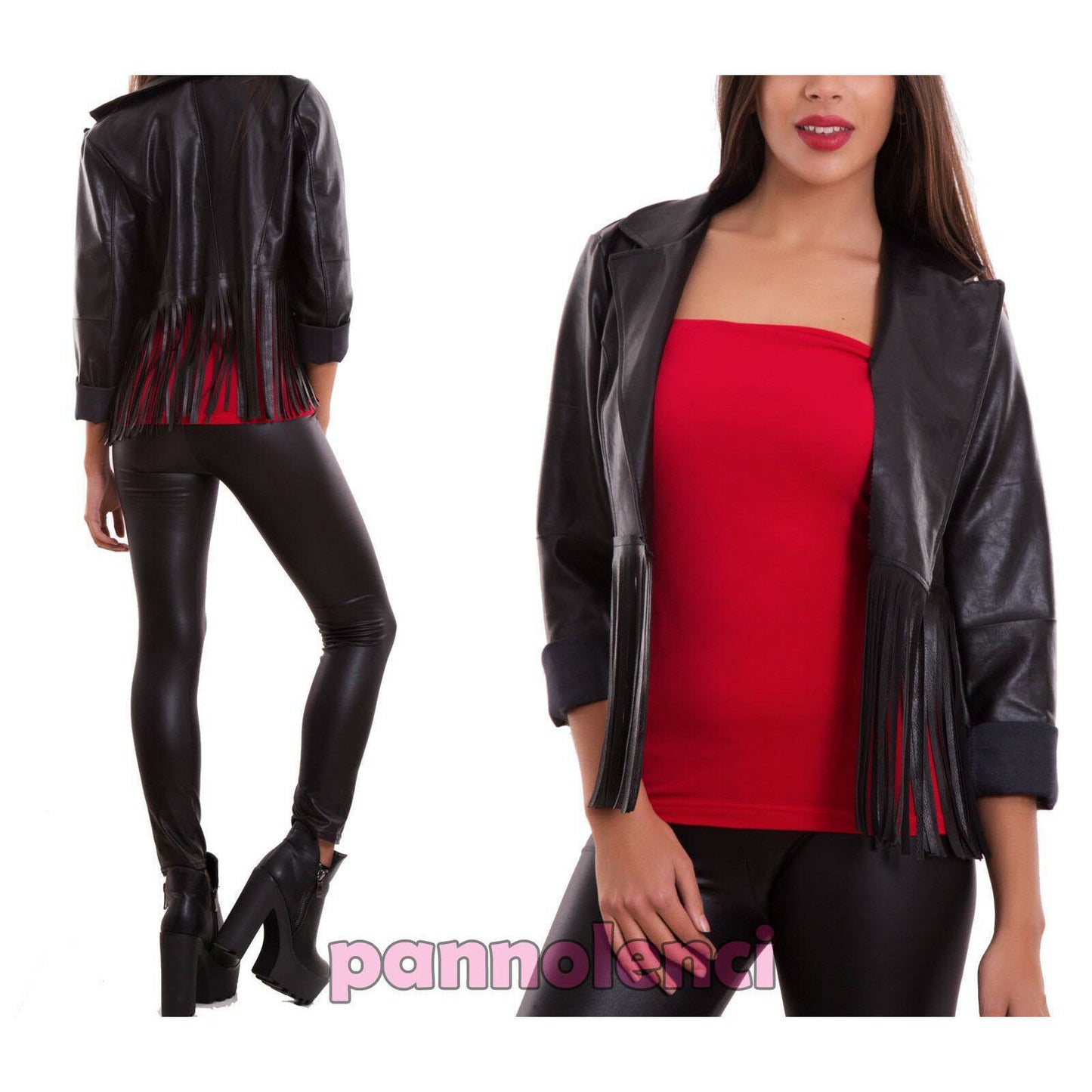 immagine-3-toocool-giacca-donna-frange-ecopelle-cr-1912