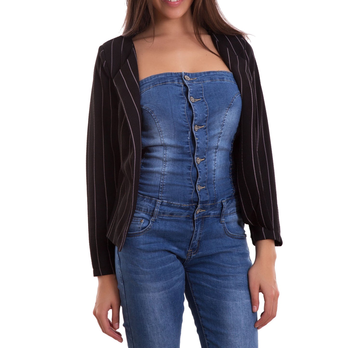 immagine-3-toocool-giacca-donna-gessata-senza-cj-2079