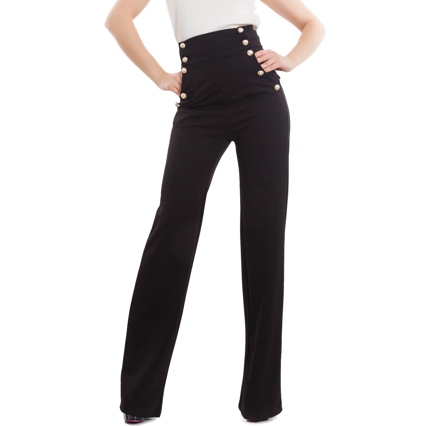 immagine-3-toocool-pantaloni-donna-campana-vita-as-531