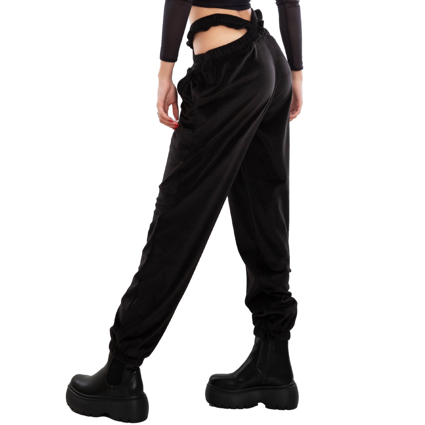 immagine-3-toocool-pantaloni-donna-jogger-velluto-fi-21157