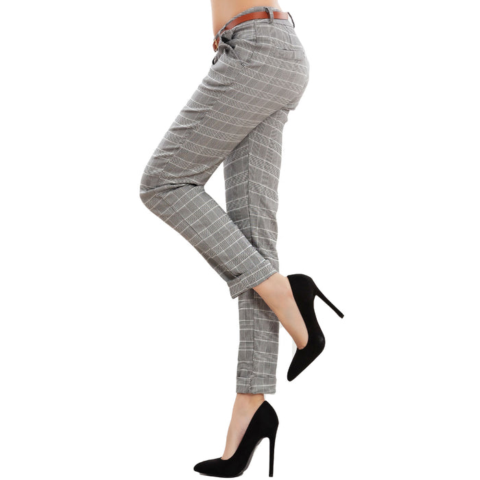 immagine-3-toocool-pantaloni-donna-scacchi-quadri-vb-2825