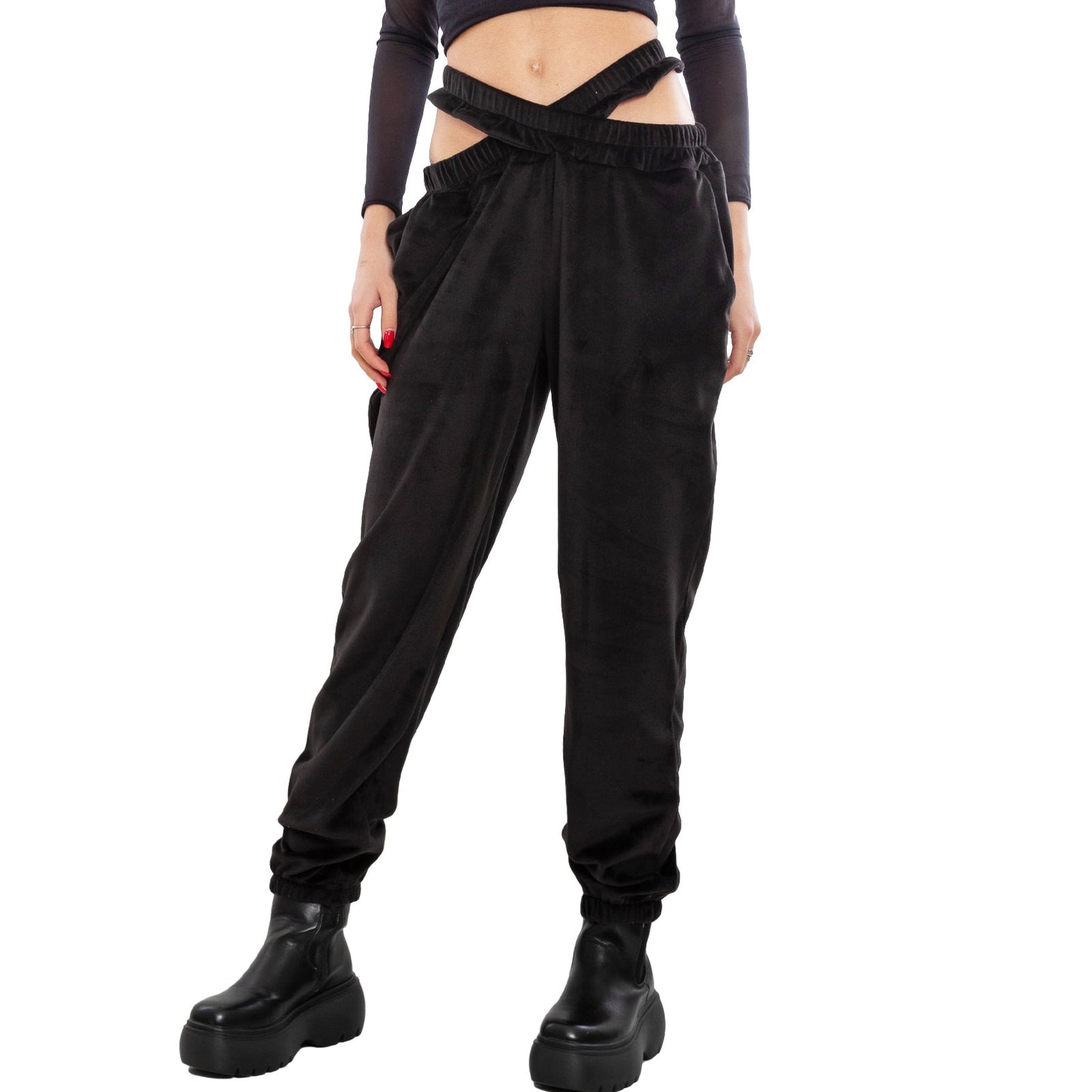 immagine-4-toocool-pantaloni-donna-jogger-velluto-fi-21157
