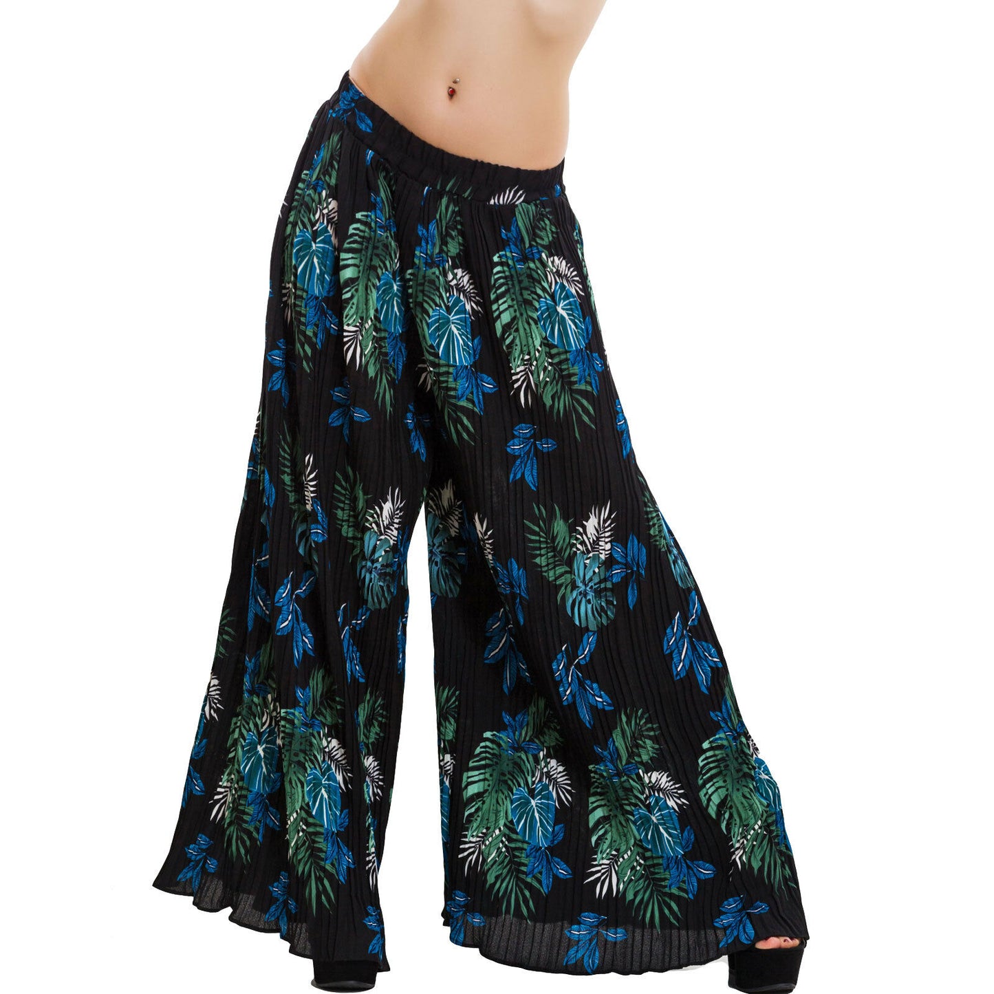 immagine-5-toocool-pantaloni-donna-ampi-plissettati-kk10038