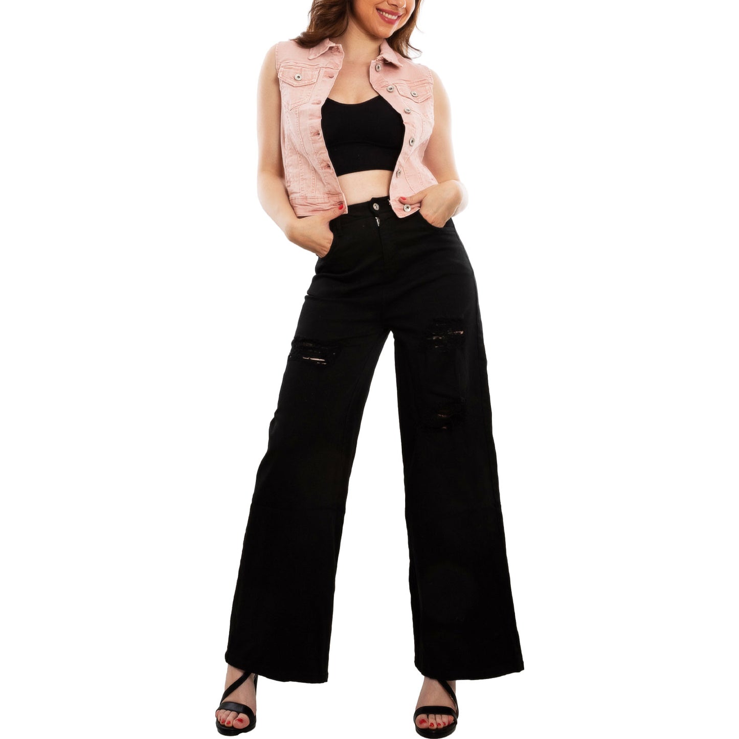 immagine-5-toocool-pantaloni-donna-flare-d028-3