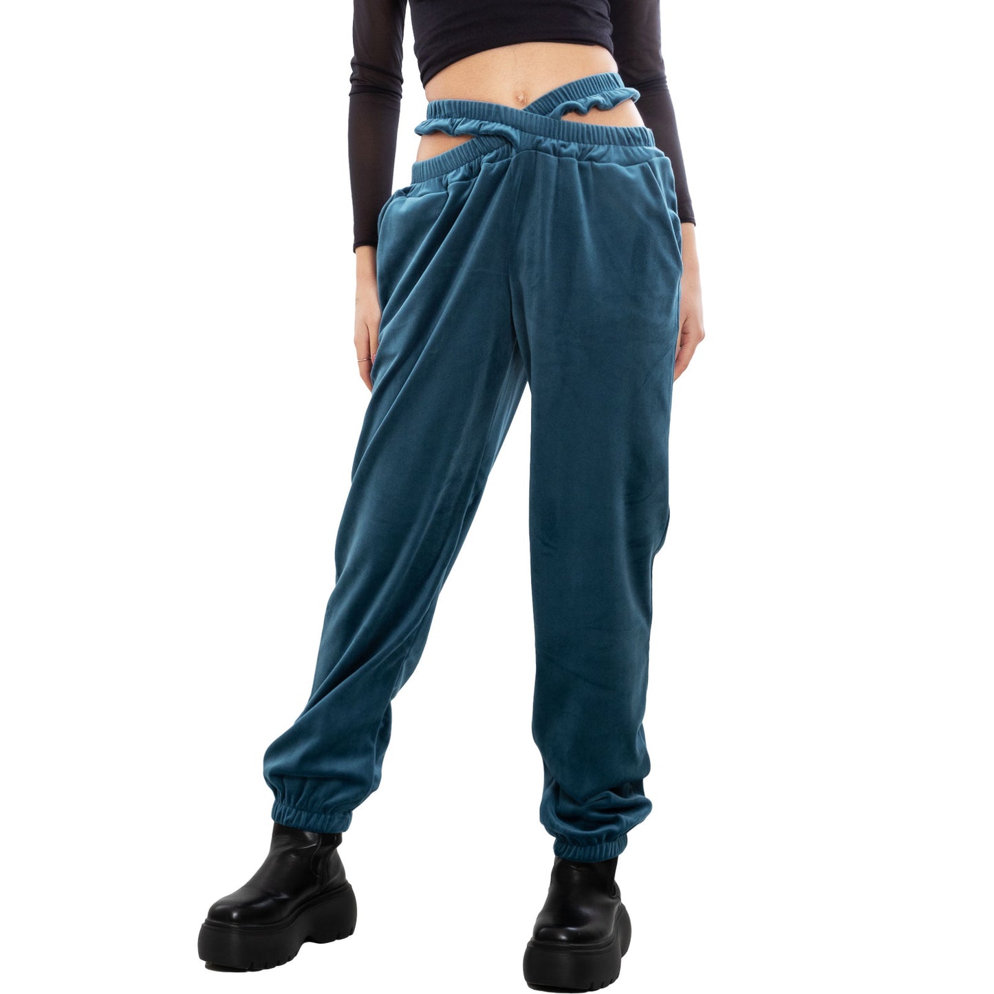 immagine-5-toocool-pantaloni-donna-jogger-velluto-fi-21157