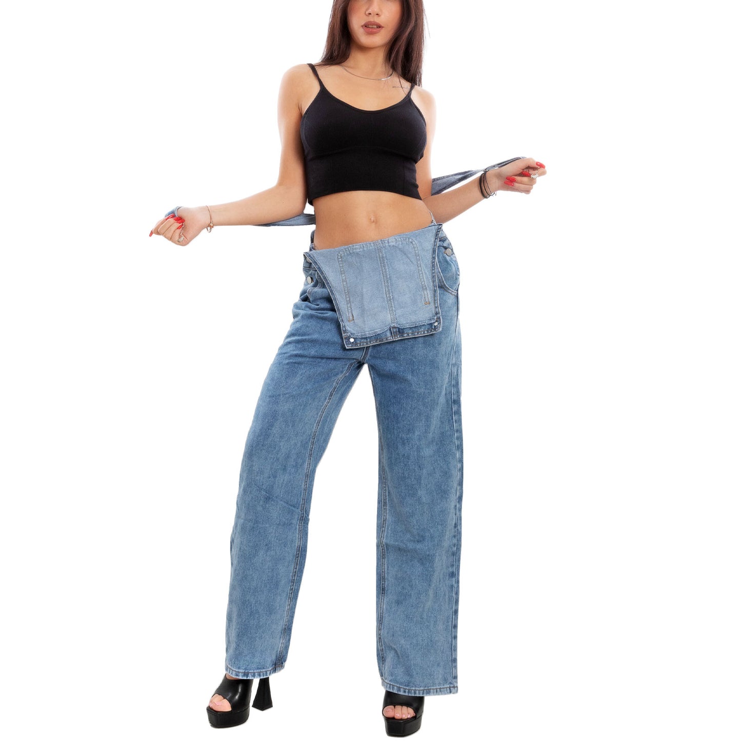 immagine-5-toocool-salopette-donna-jeans-overall-pantaloni-dl3087