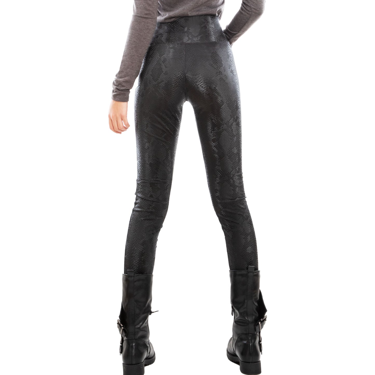 immagine-6-toocool-leggings-donna-pantaloni-felpati-pitonati-aderenti-vita-alta-toocool