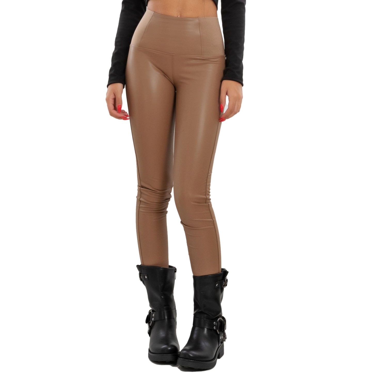 immagine-6-toocool-pantaloni-donna-effetto-pelle-leggings-v198055