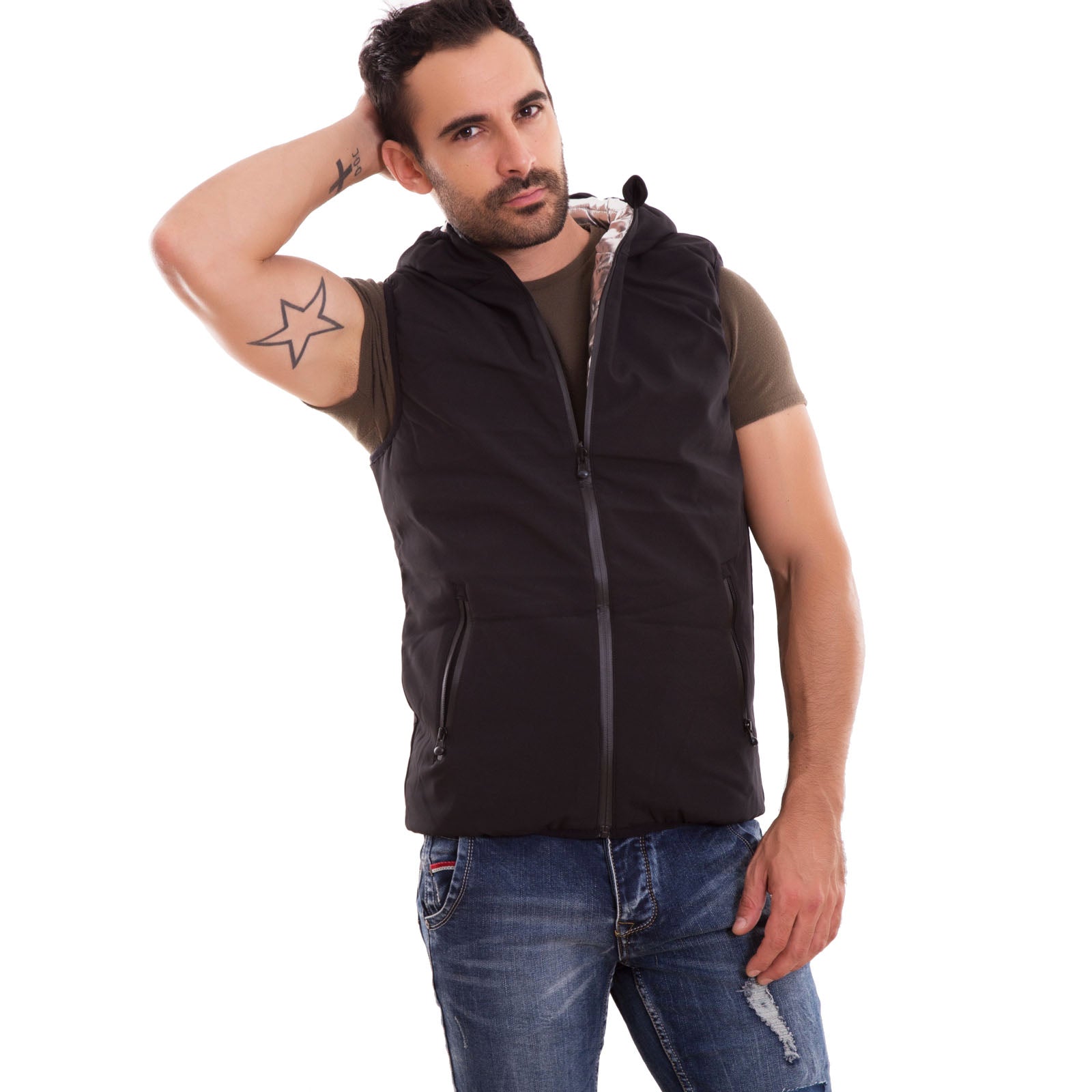 immagine-7-toocool-piumino-uomo-smanicato-bomber-bx5173