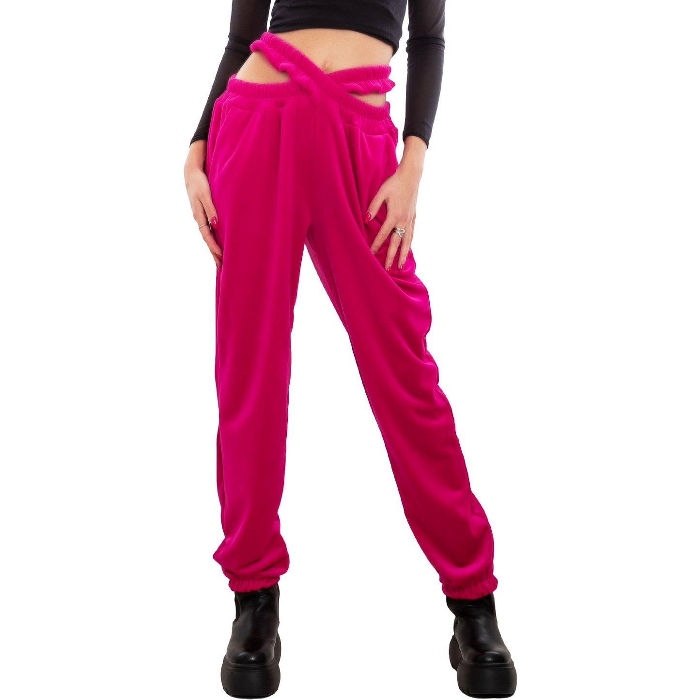 immagine-8-toocool-pantaloni-donna-jogger-velluto-fi-21157