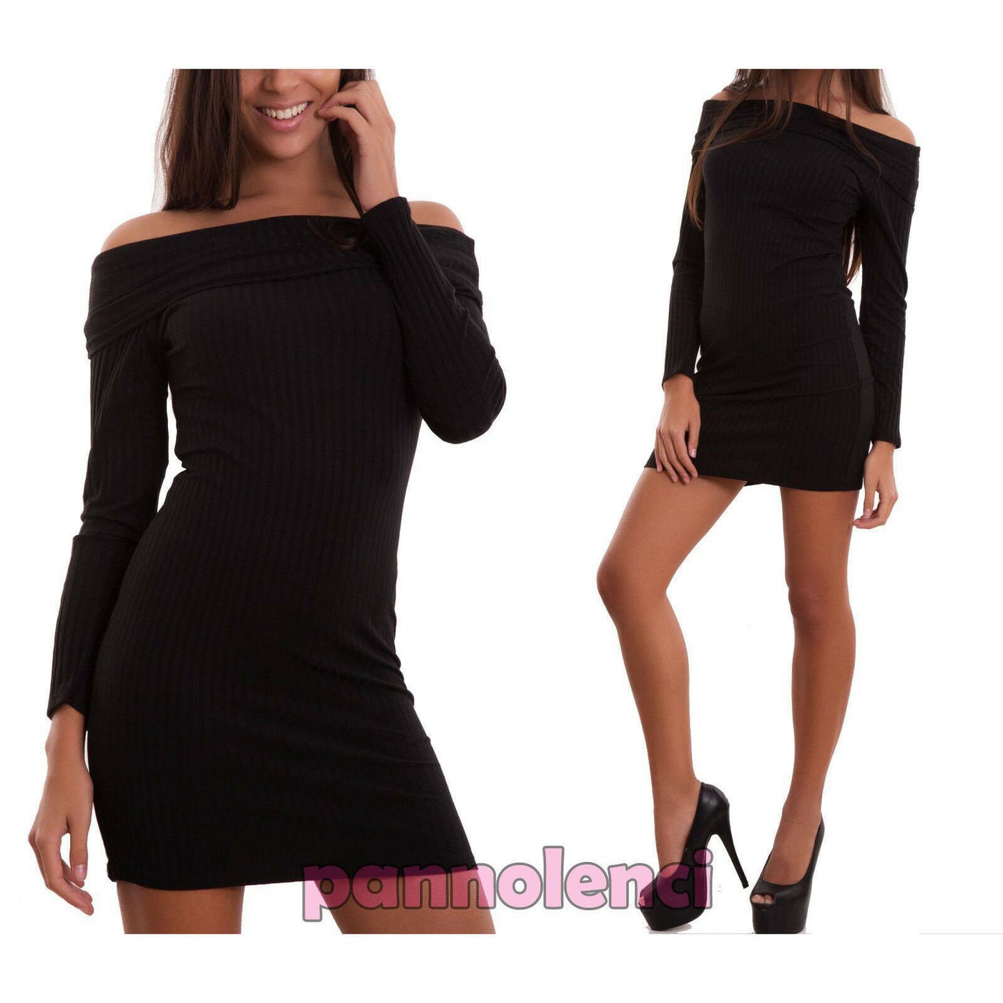 immagine-8-toocool-vestito-donna-miniabito-aderente-cr-1808