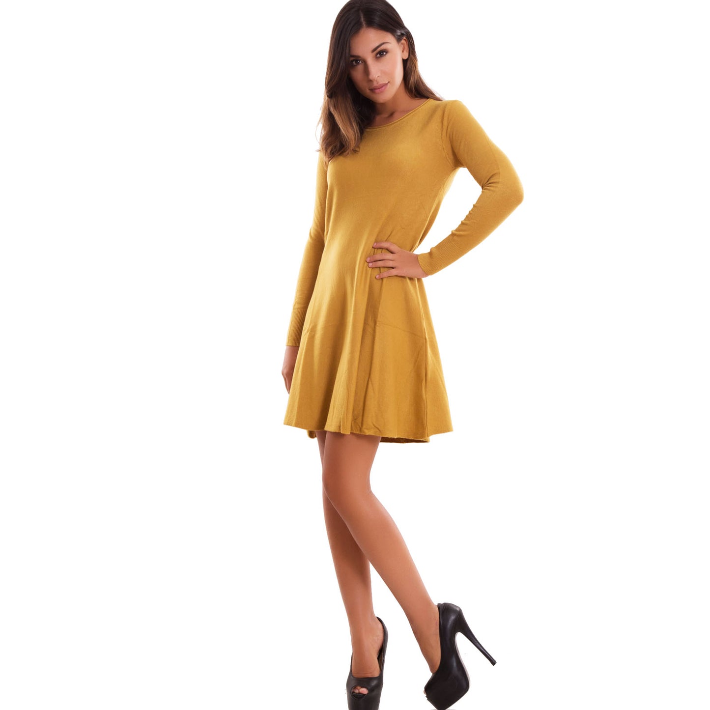 immagine-8-toocool-vestito-donna-miniabito-svasato-r2166