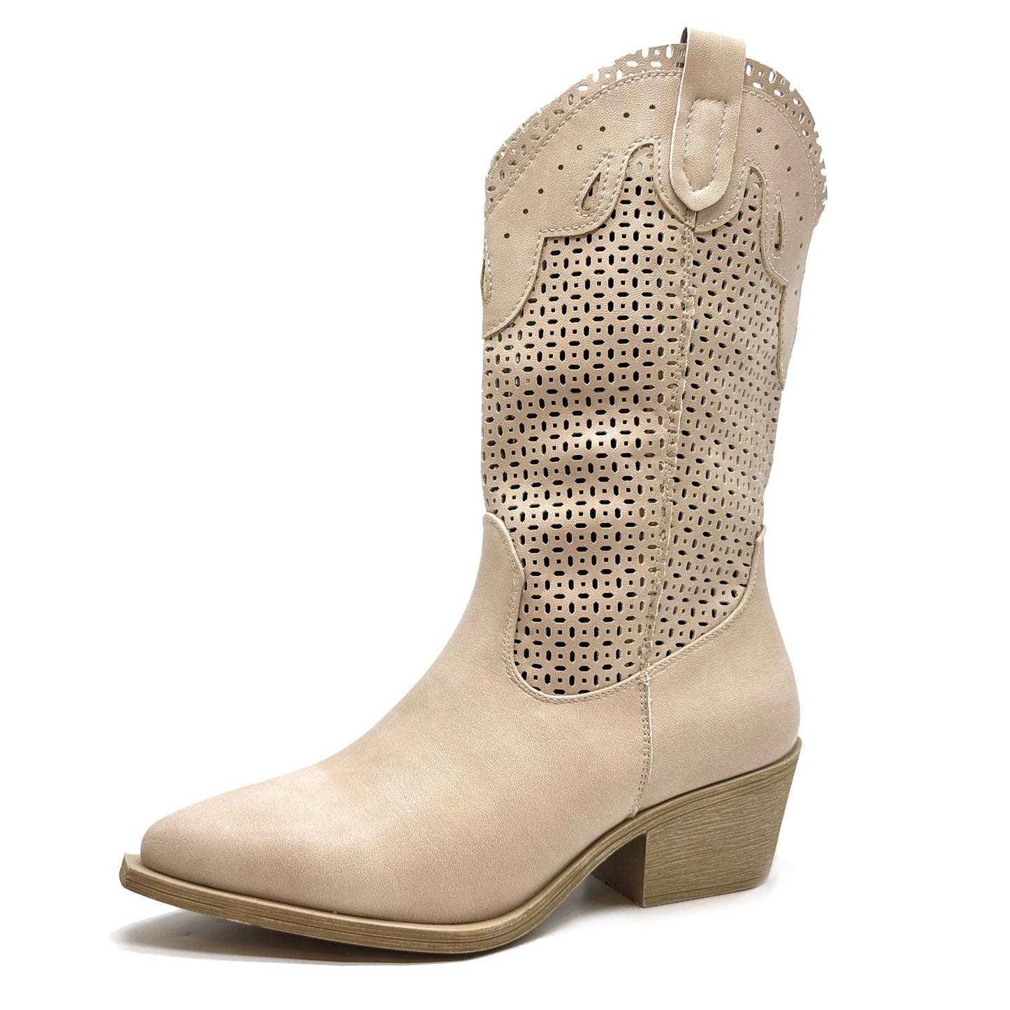 toocool stivali donna estivi western texani traforati 6y220