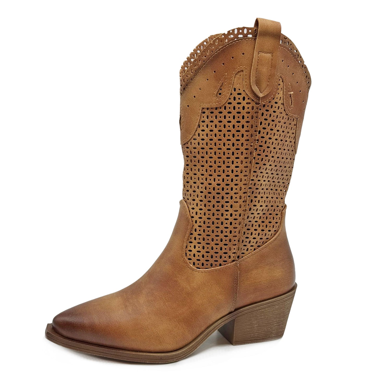 toocool stivali donna estivi western texani traforati 6y220