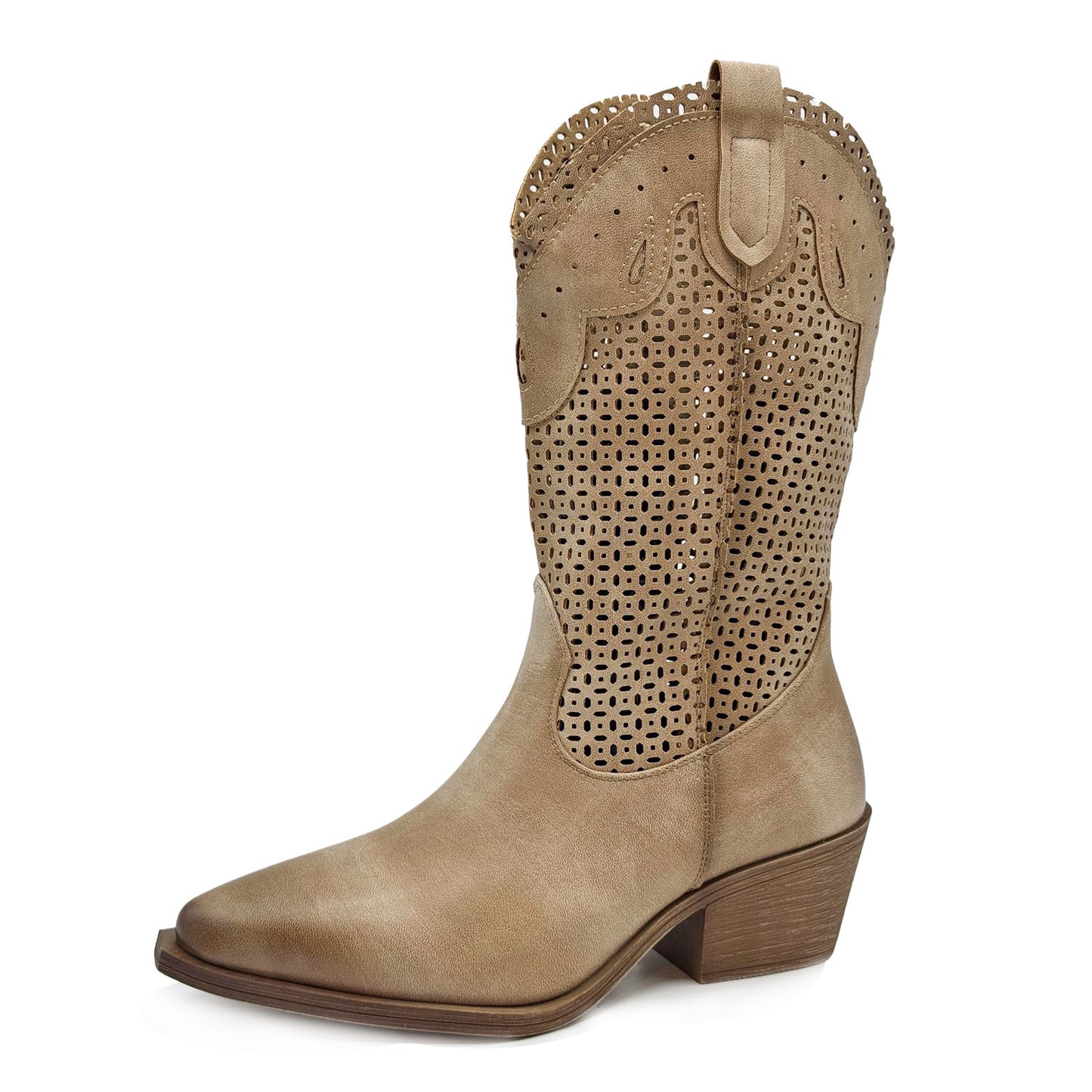 toocool stivali donna estivi western texani traforati 6y220