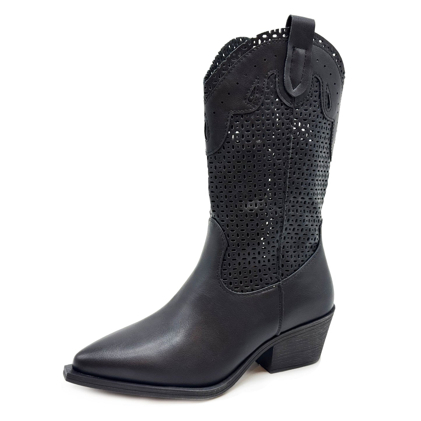 toocool stivali donna estivi western texani traforati 6y220